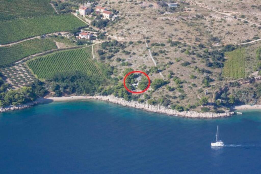 A Small Stone House By The Sea, In A Wineyard Nerezisca المظهر الخارجي الصورة